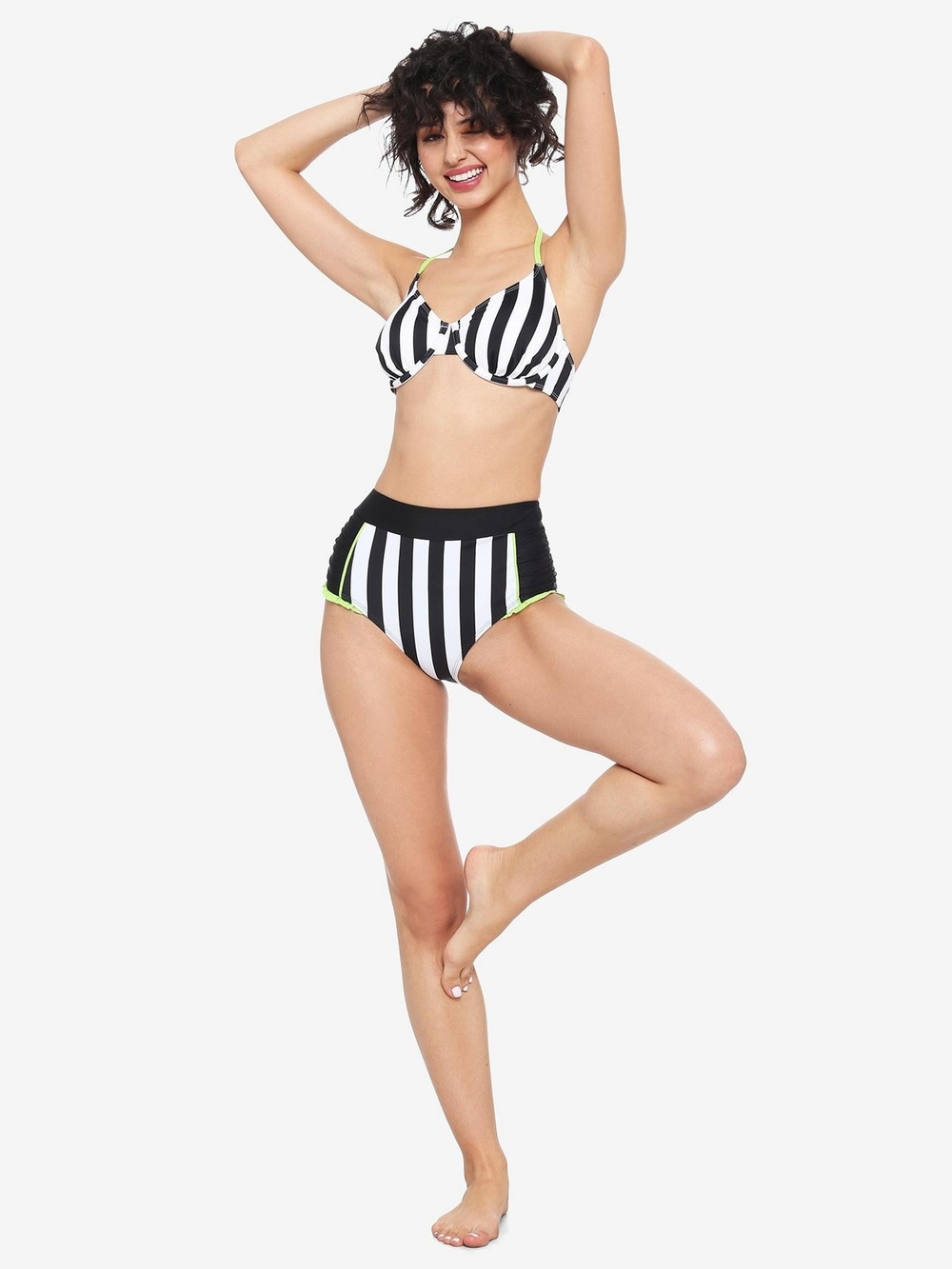Beetlejuice High-Waisted Two-Piece Bikini Set Extra Small